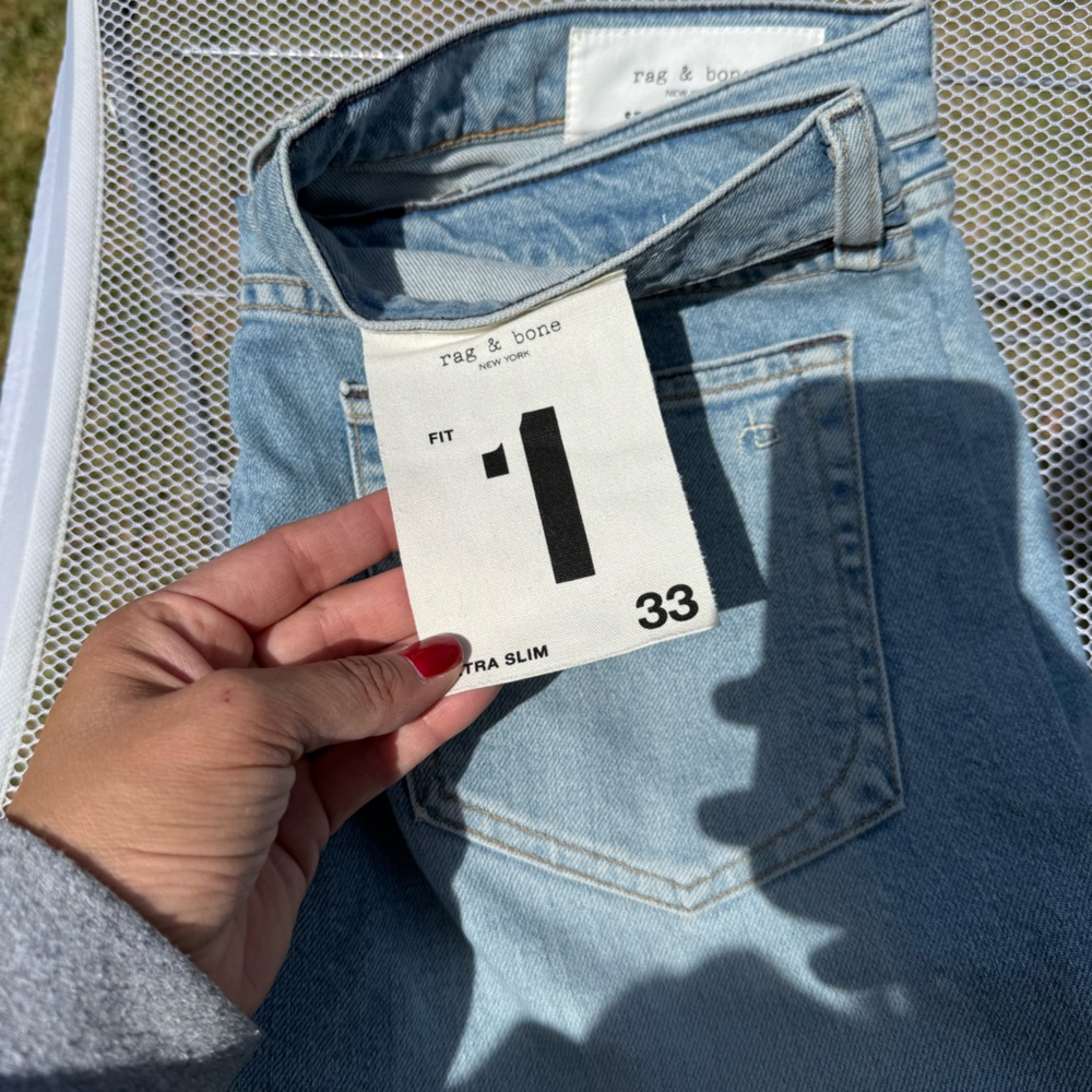 Rag & Bone Light Blue Extra Slim Jeans